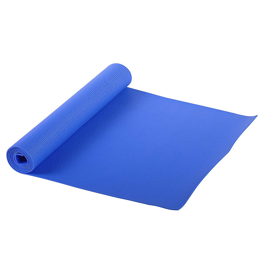 blue fitness yoga mat
