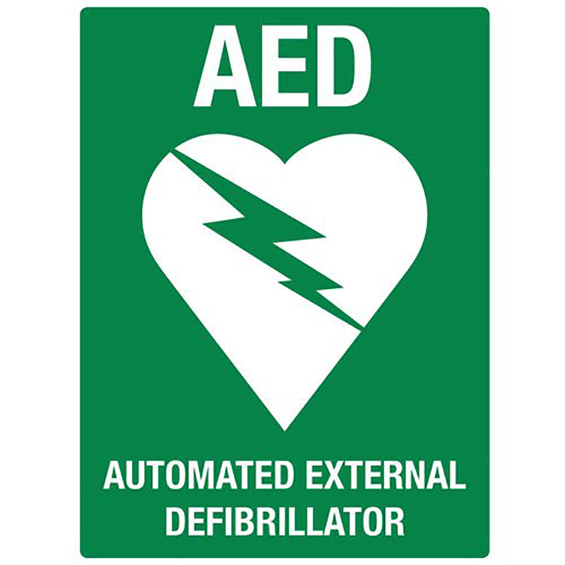 AED Flat Wall Sign (Poly)