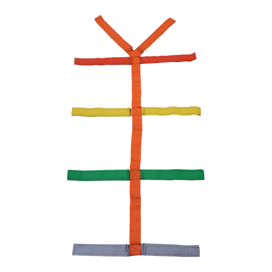 T-Straps Restraint system for spine board immobilization