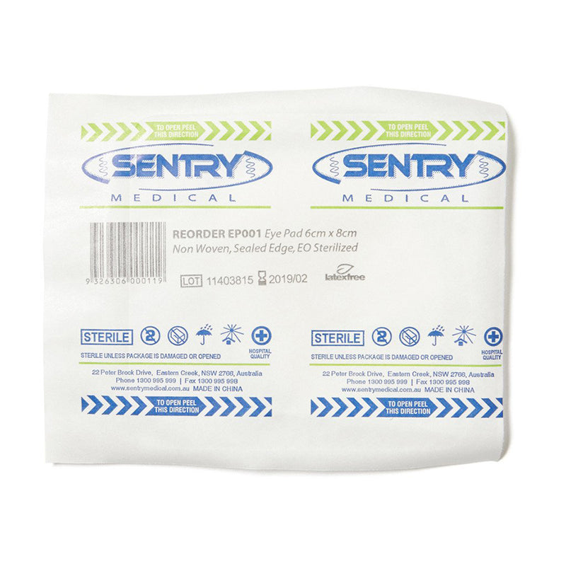 sterile eye pad sentry